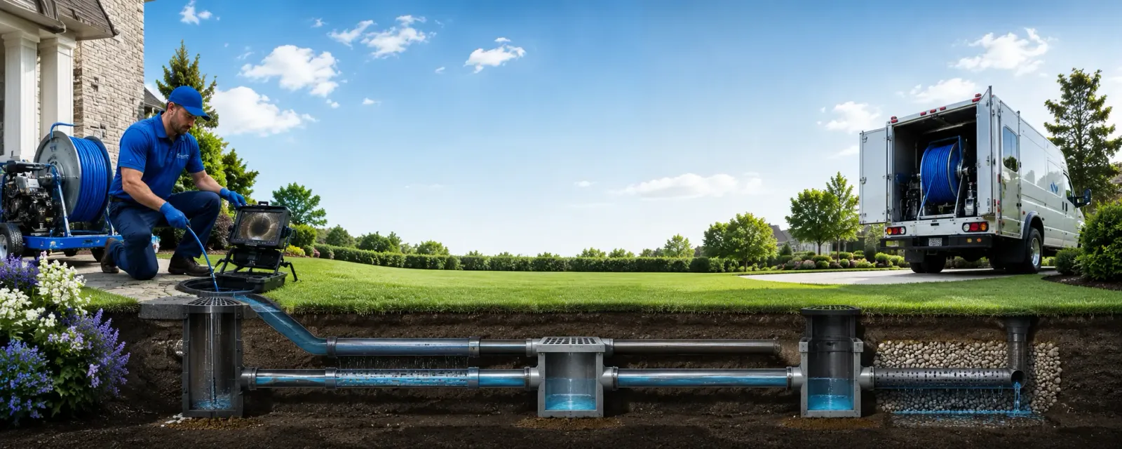 Outdoor drain cleaning information for Wellington, MO